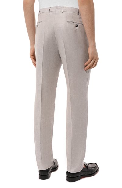 Брюки из шерсти и льна ZEGNA, арт. 718F06A7/75TB12, фото 4