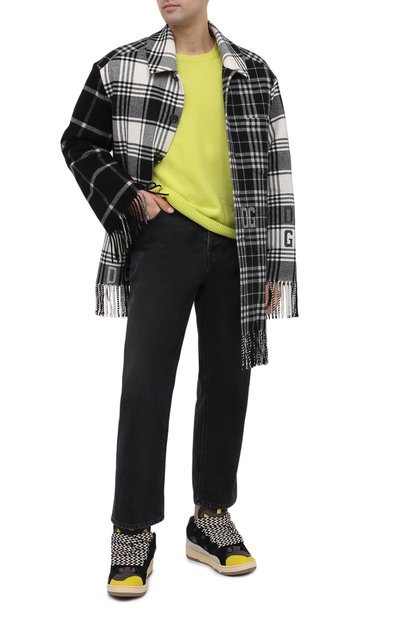 Комбинированные кеды LANVIN разноцветного цвета по цене 99350 руб., арт. FM-SKRK11-DRAG-H20, фото 2 Комбинированные кеды LANVIN, арт. FM-SKRK11-DRAG-H20, фото 2