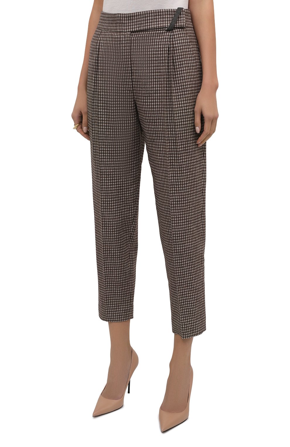Брюки из шерсти и шелка BRUNELLO CUCINELLI, арт. MB044P7877, фото 3