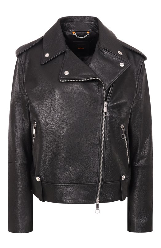 Кожаная куртка BOSS Orange 50541769 Чёрный 50541769