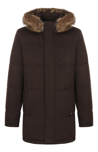 Мужская кашемировая куртка с отделкой из енота STEFANO RICCI, арт. MDJ6300293/4816_001