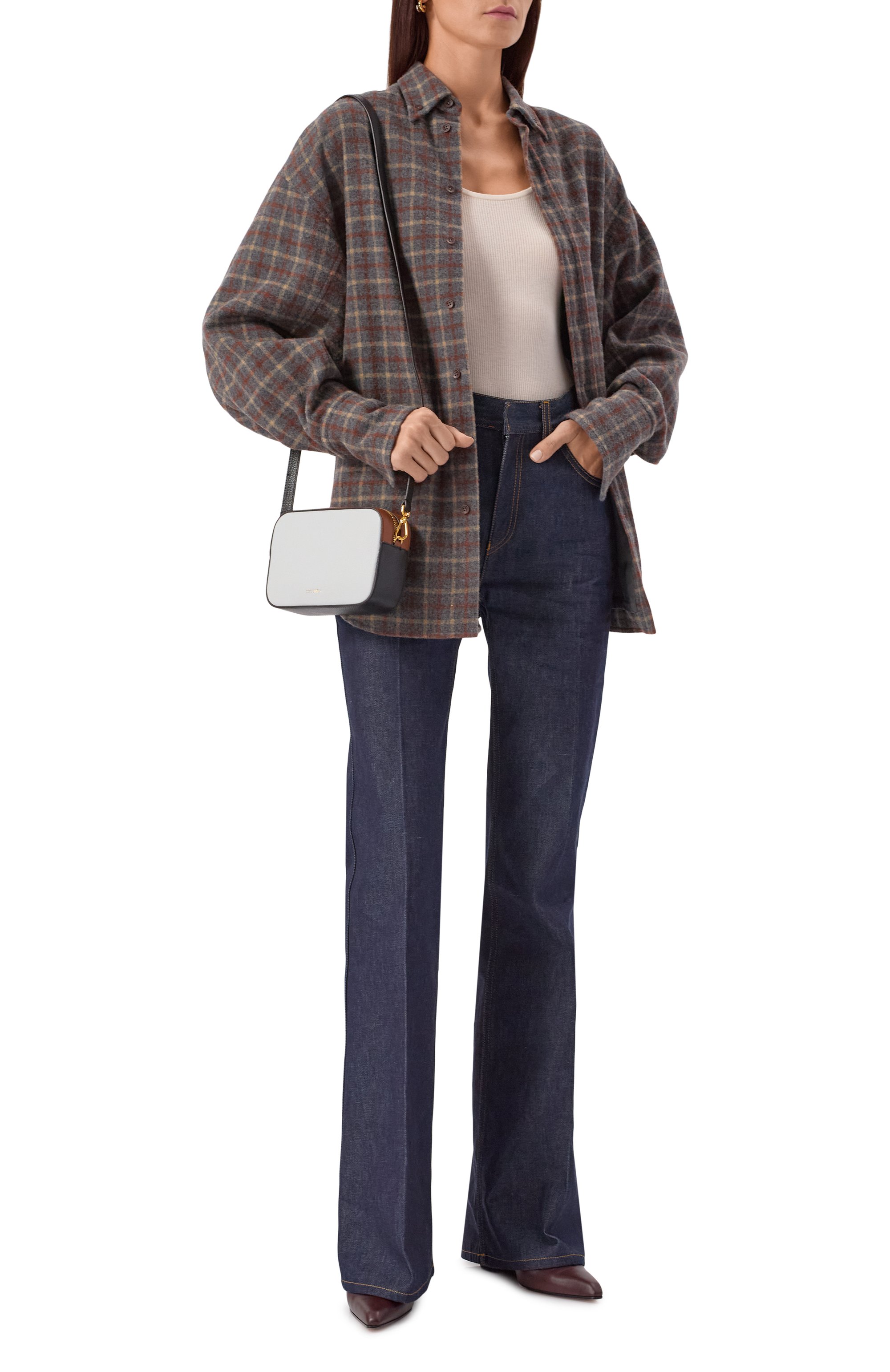 Сумка tebe tricolor COCCINELLE белого цвета по цене 20800 руб., арт. E5RWF55I101, фото 7 Сумка tebe tricolor COCCINELLE, арт. E5RWF55I101, фото 7