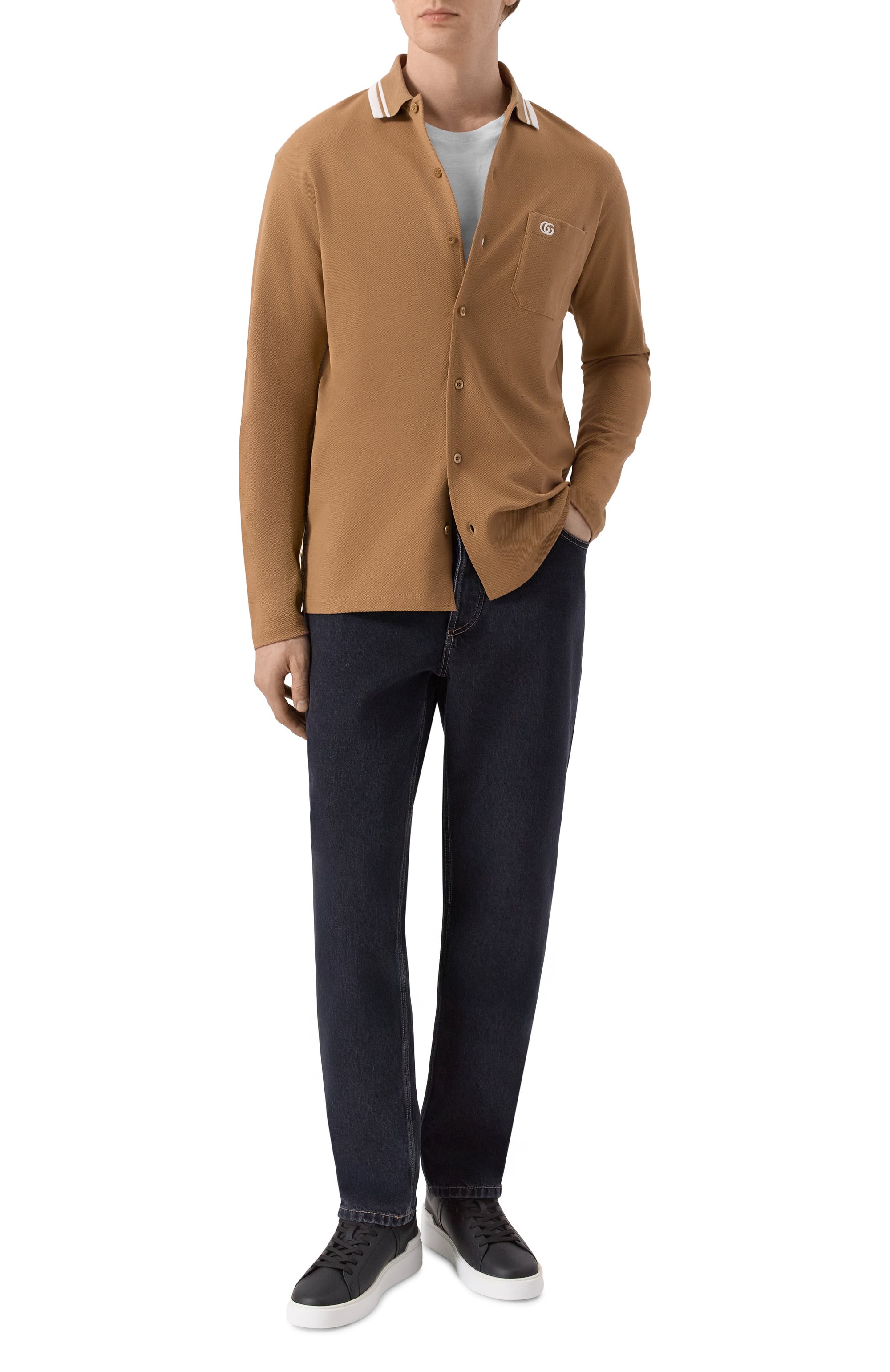 Хлопковая рубашка GUCCI, арт. 815513/XJG16, фото 2