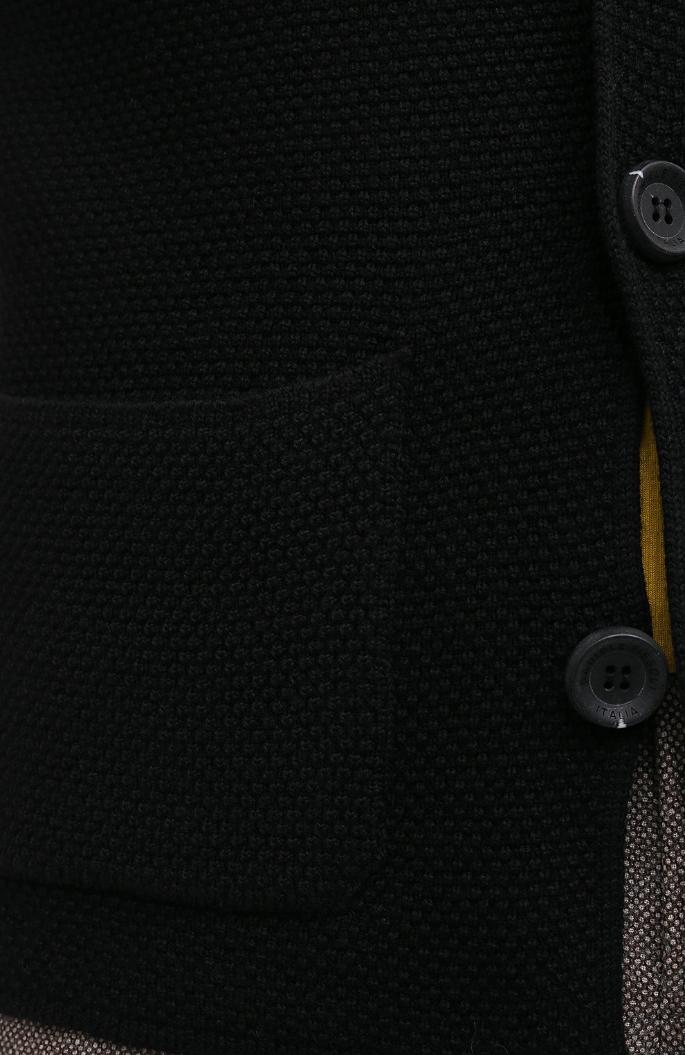 Шерстяной пиджак DANIELE FIESOLI черного цвета по цене 34000 руб., арт. DF 0114, фото 5 Шерстяной пиджак DANIELE FIESOLI, арт. DF 0114, фото 5