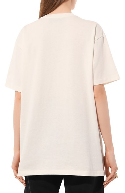 Хлопковая футболка GUCCI, арт. 615044 XJDZT, фото 4