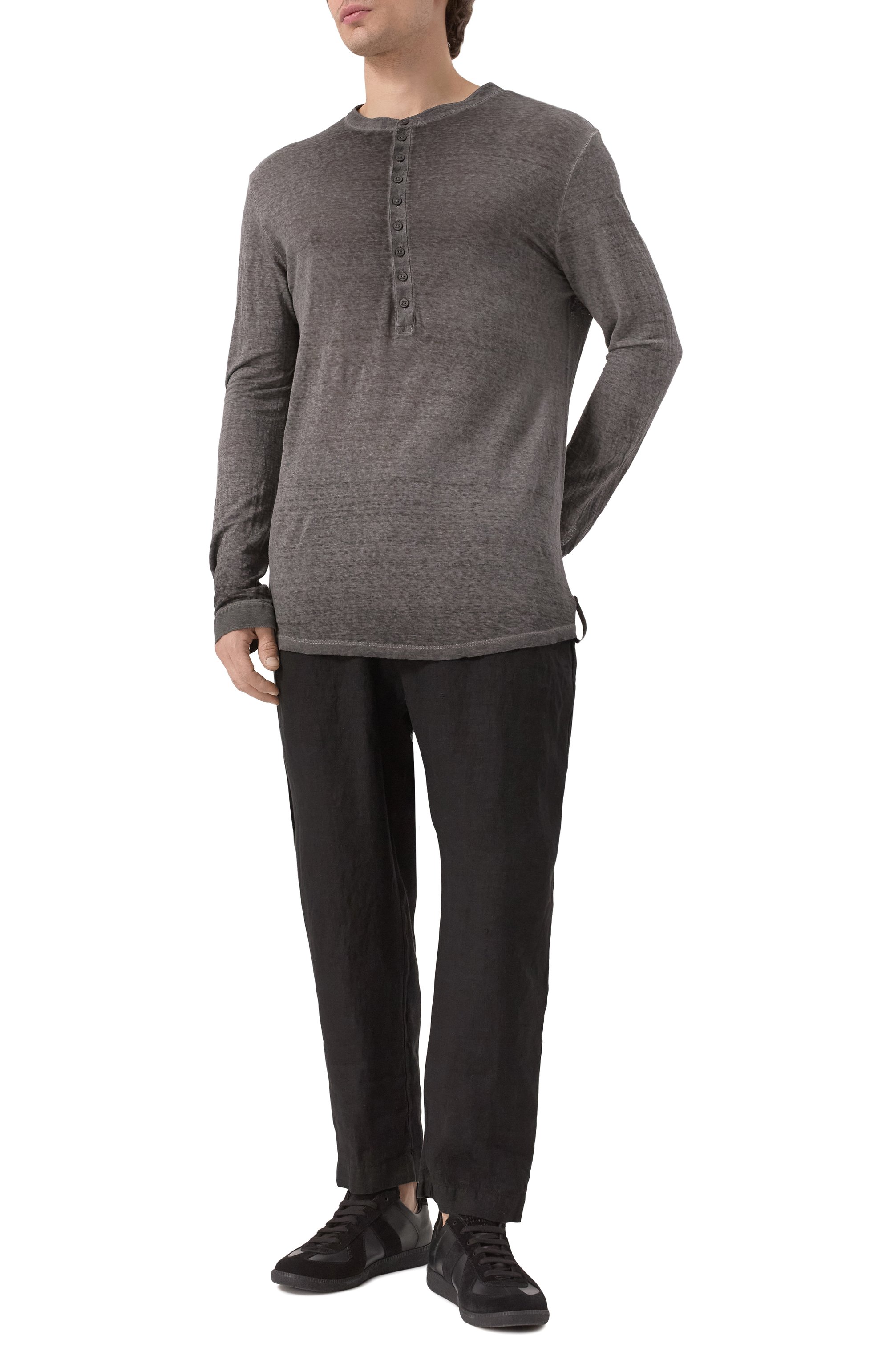 Льняной лонгслив-хенли NEVER ENOUGH, арт. MTL019, фото 2