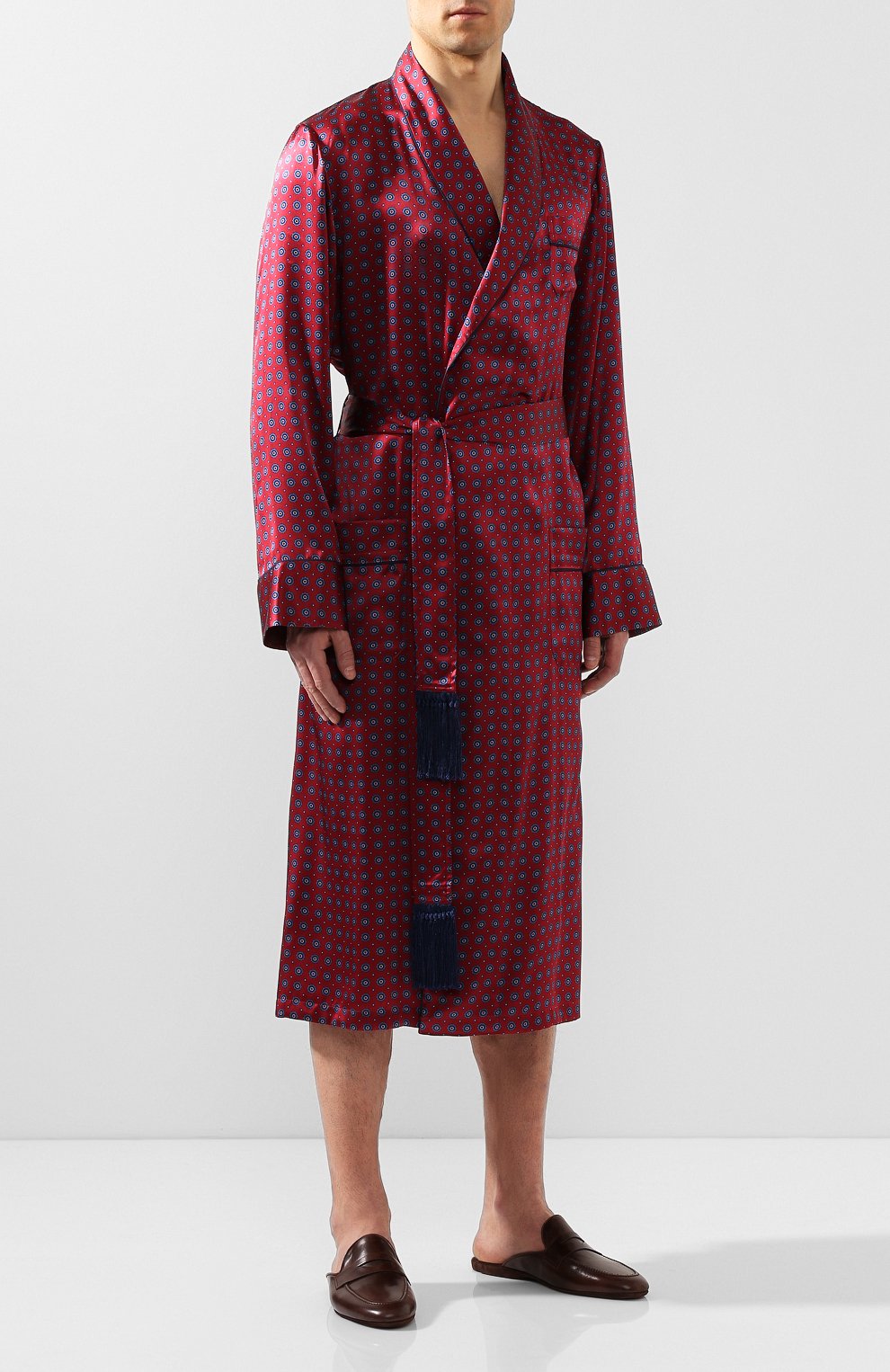 Шелковый халат DEREK ROSE, арт. 5535-BRIN052, фото 3