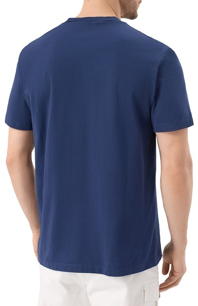 Хлопковая футболка DSQUARED2 темно-синего цвета по цене 35150 руб., арт. S74GD1417/D20020, фото 4 Хлопковая футболка DSQUARED2, арт. S74GD1417/D20020, фото 4