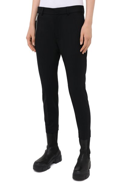 Шерстяные брюки DSQUARED2 черного цвета по цене 57000 руб., арт. S75KB0152/S40320, фото 4 Шерстяные брюки DSQUARED2, арт. S75KB0152/S40320, фото 4