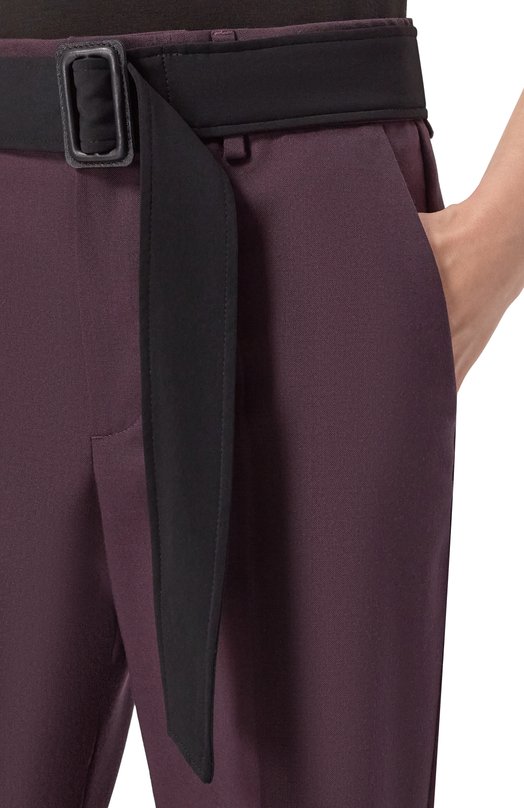 Шерстяные брюки MM6 S62KB0251/M35622 Фиолетовый  S62KB0251/M35622 Фото 5