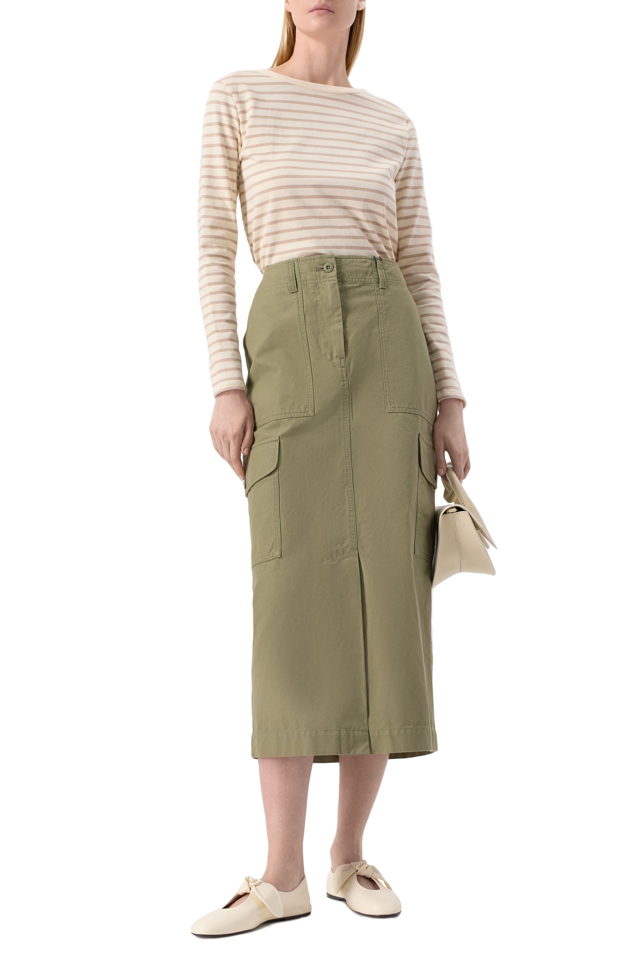 Хлопковый лонгслив WEEKEND MAX MARA, арт. ERASM0, фото 2