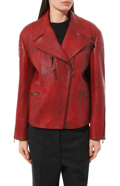 Кожаная куртка PRADA, арт. 58A100-2D02-F0011, фото 3