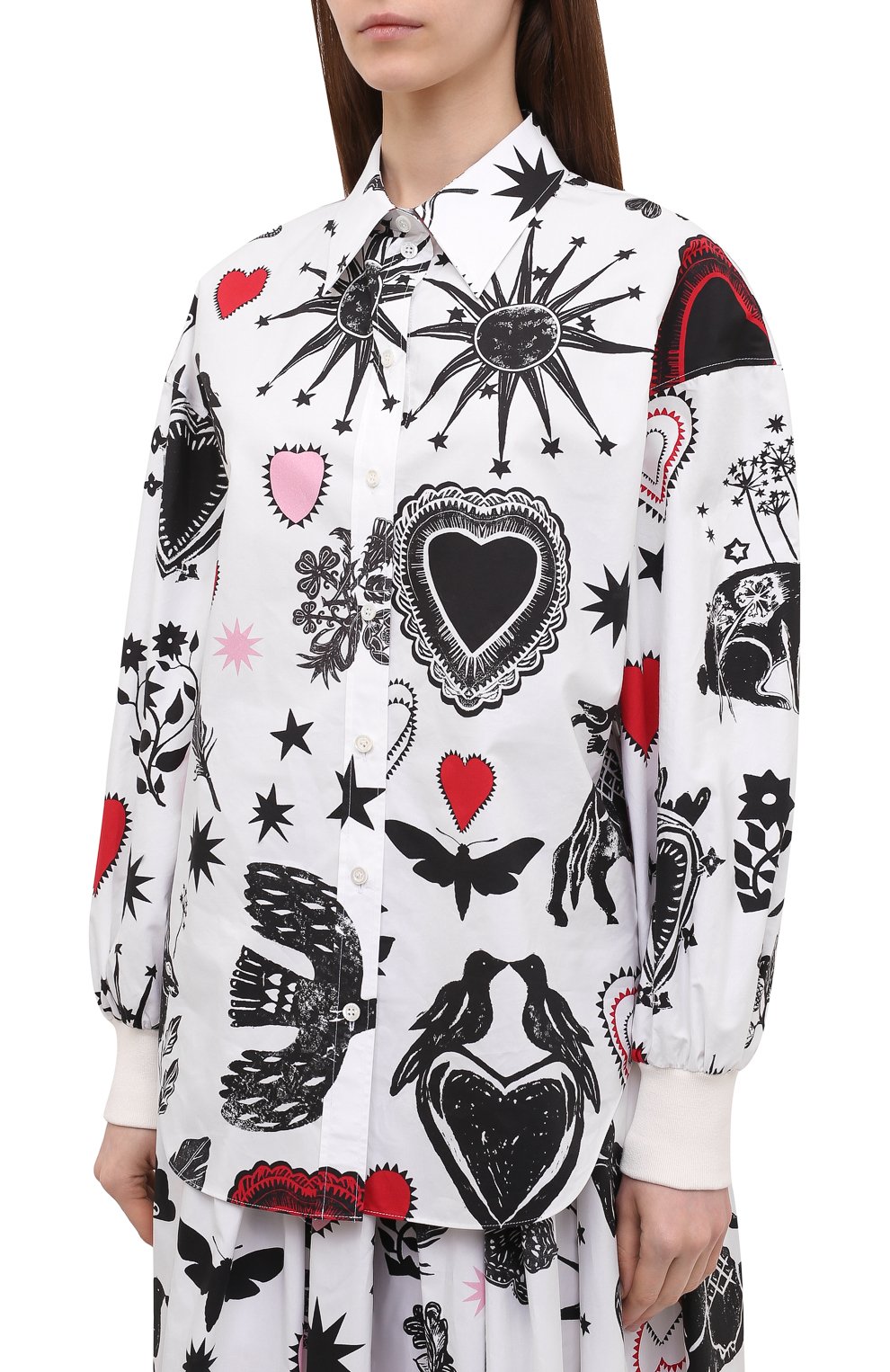 Хлопковая рубашка ALEXANDER MCQUEEN, арт. 661587/QCAEN, фото 3