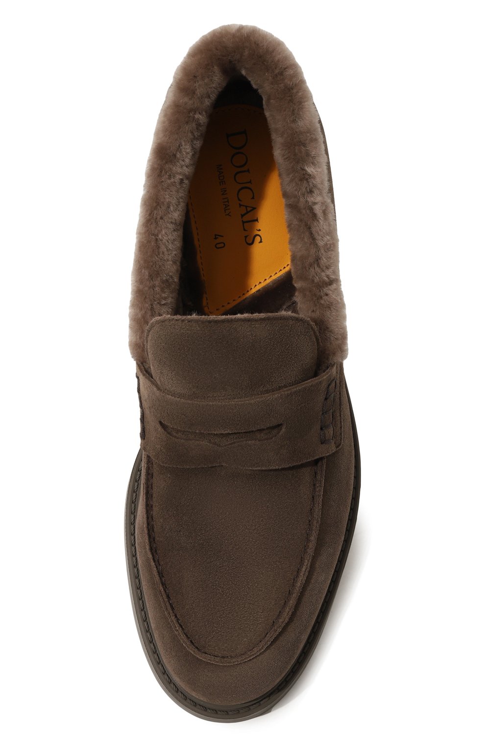 Замшевые пенни-лоферы DOUCAL'S, арт. DD8738BRUGUM2520, фото 6