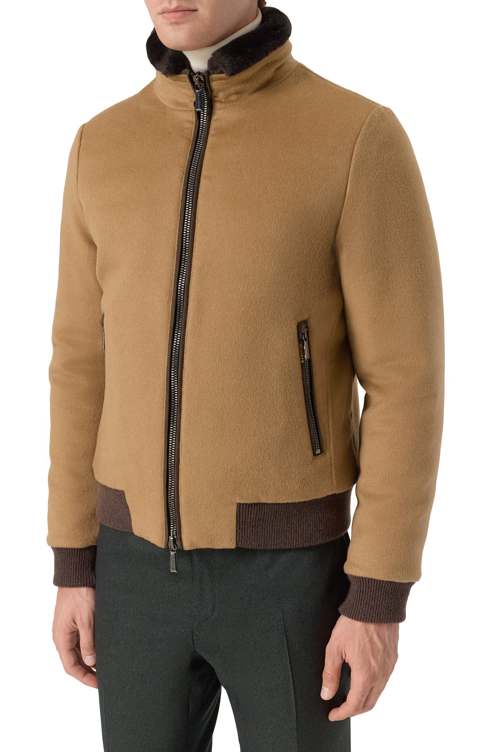 Бомбер из шерсти и кашемира bellati-le MOORER, арт. BELLATI/LE, фото 3