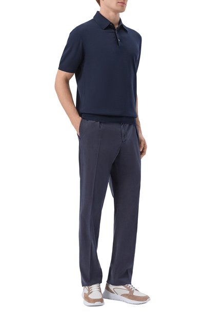 Мужская хлопковое поло KITON, арт. UMKXX33_001