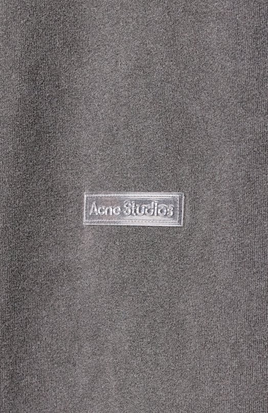 Хлопковая футболка Acne Studios FN-UX-TSHI000018/CL0218 Серый  FN-UX-TSHI000018/CL0218 Фото 6