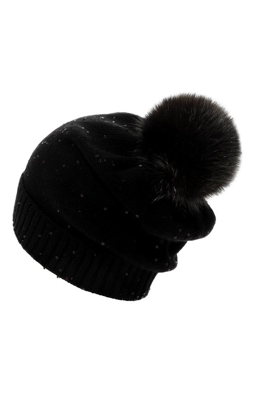 Шапка из кашемира и шелка Black Sable BS-47CC15 Чёрный  BS-47CC15 Фото 3
