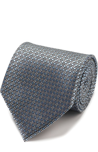 Мужской шелковый галстук с узором ZEGNA, арт. Z9E651XW