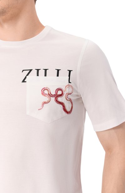 Хлопковая футболка ZILLI, арт. TSR03IM0100VSNAK0, фото 5