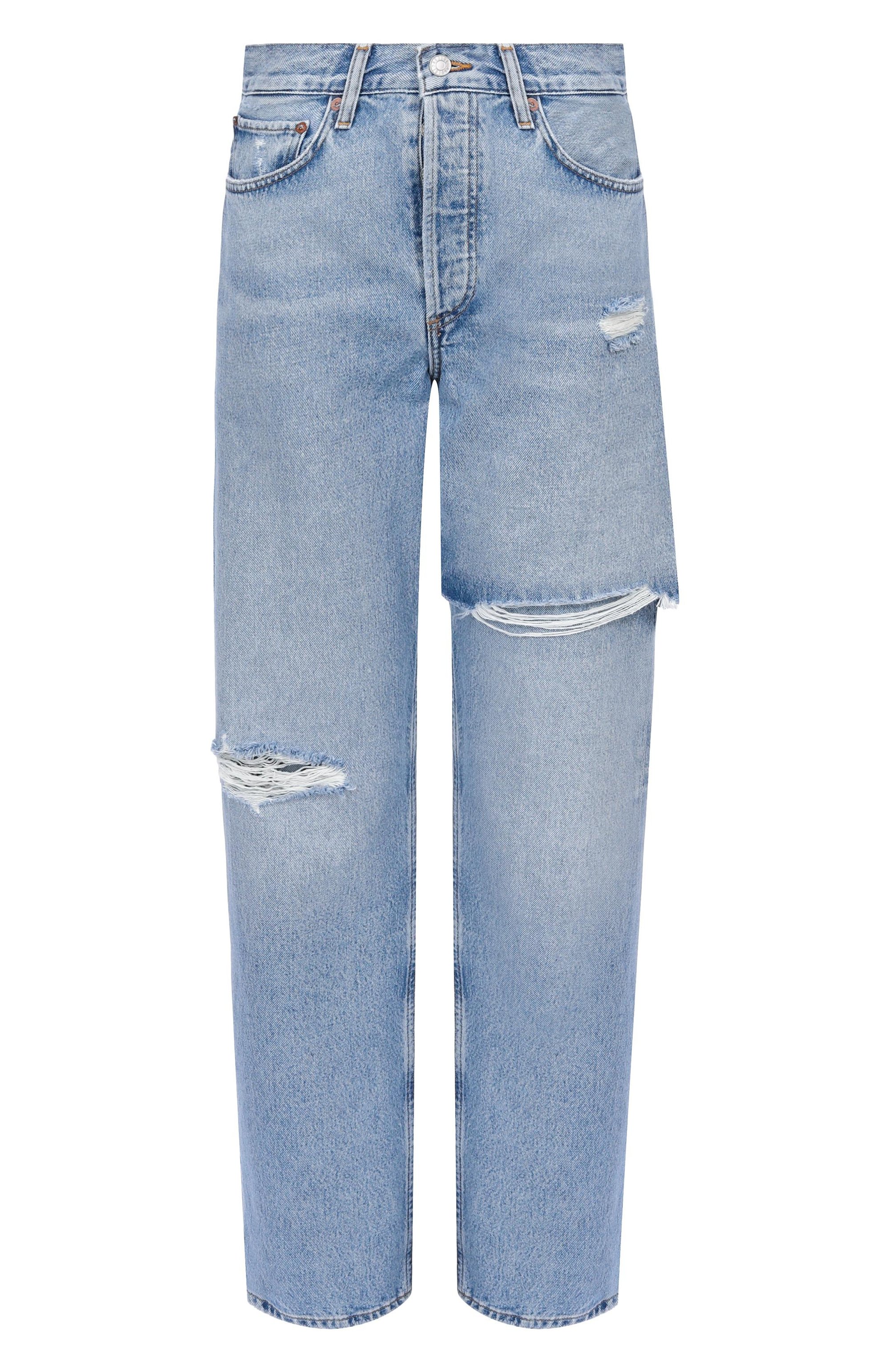 Джинсы amryn AGOLDE голубого цвета по цене 59900 руб., арт. A2721206, фото 1 Джинсы amryn AGOLDE, арт. A2721206, фото 1