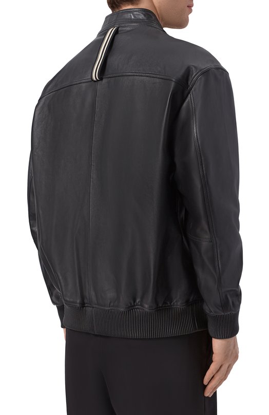 Кожаный бомбер MORDECAI 26E96MRU28S Чёрный  26E96MRU28S Фото 4