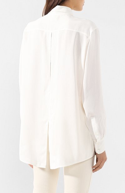 Рубашка из смеси вискозы и шелка VICTORIA BECKHAM, арт. SH LNG 1730 PSS19 FLUID MESH, фото 4