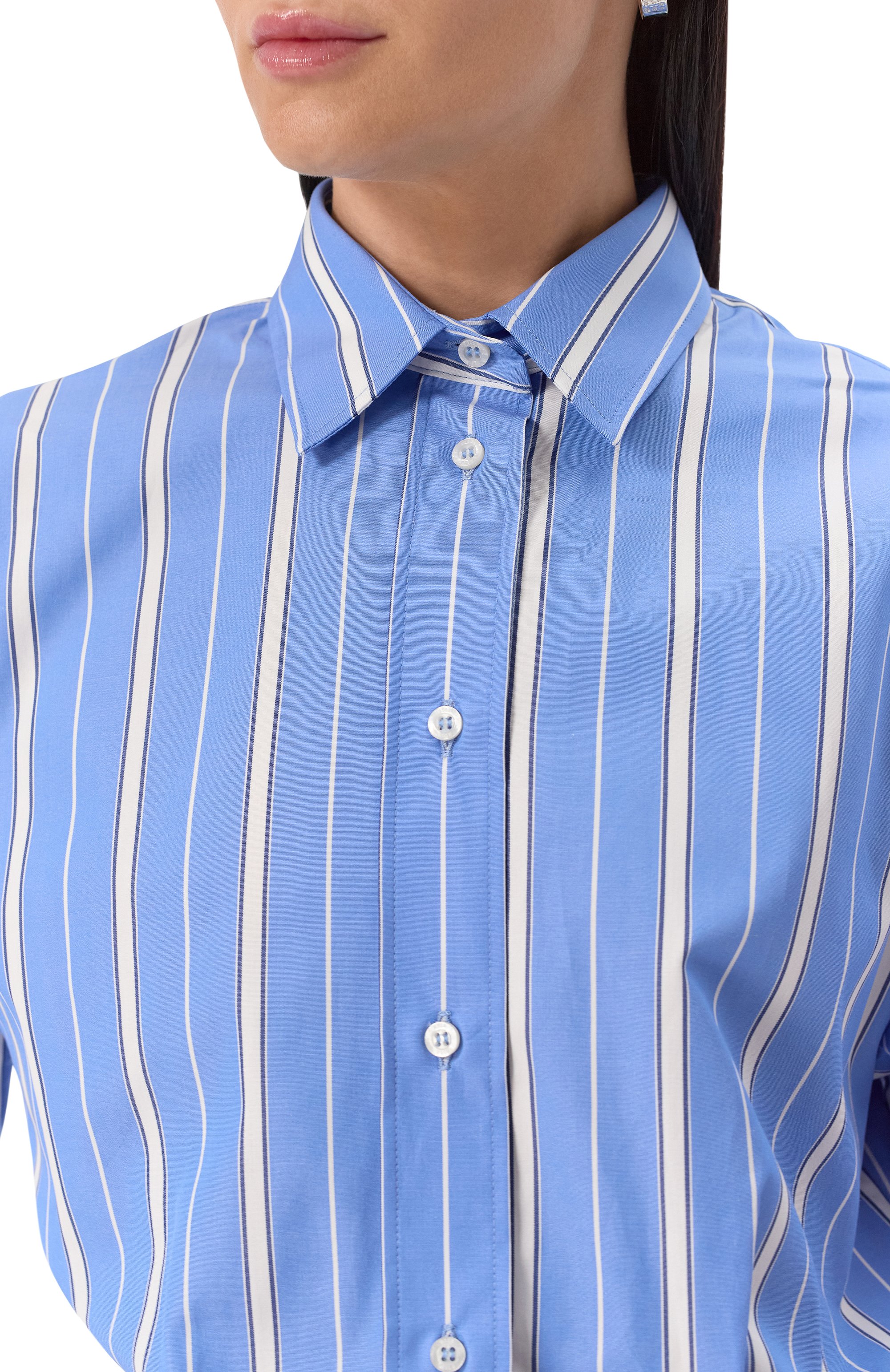 Хлопковая рубашка MSGM, арт. 3841MDE18/257117, фото 5