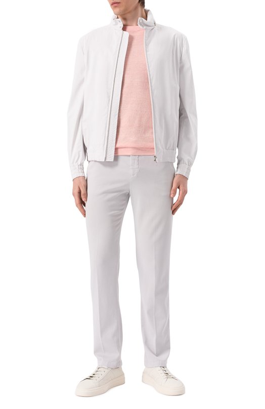 Хлопковый бомбер Brunello Cucinelli MR4566525 Белый  MR4566525 Фото 2