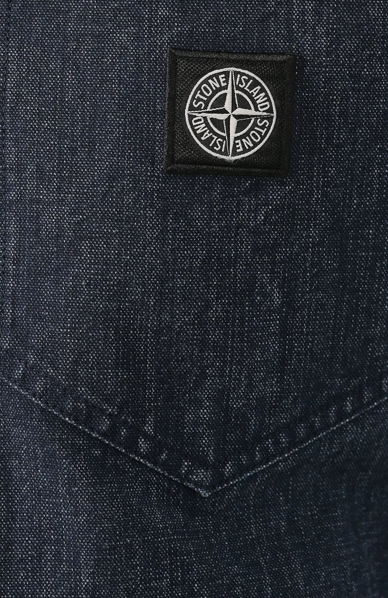 Мужская джинсовая куртка STONE ISLAND темно-синего цвета, арт. 7015440J1 | Фото 5 (Рукава: Длинные; Длина (верхняя одежда): Короткие; Материал внешний: Хлопок, Деним; Статус проверки: Проверена категория, Проверено; Кросс-КТ: Деним, Куртка; Мужское Кросс-КТ: Верхняя одежда; Материал сплава: Проверено, Проставлено; Драгоценные камни: Проставлено; Стили: Кэжуэл)