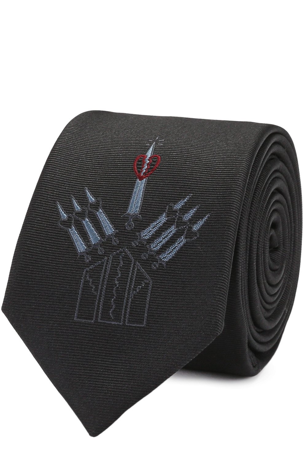 Шелковый галстук с вышивкой VALENTINO, арт. NU2EV143/LBP, фото 1