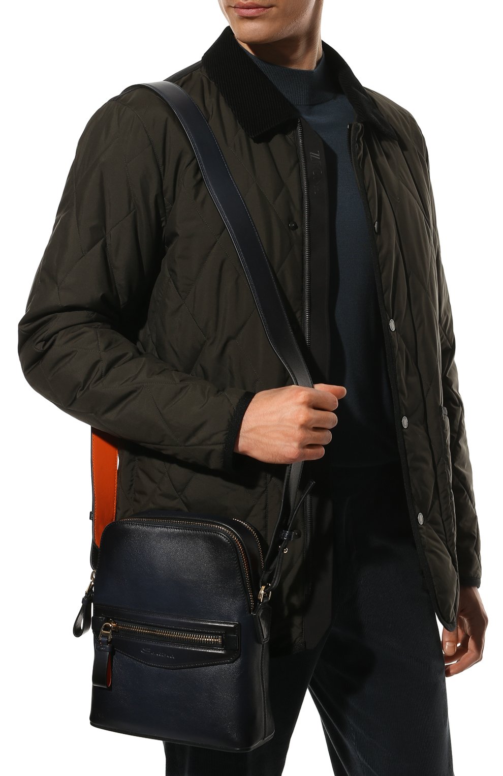 Кожаная сумка SANTONI, арт. UIBBA2008LI-HGCVU50, фото 2