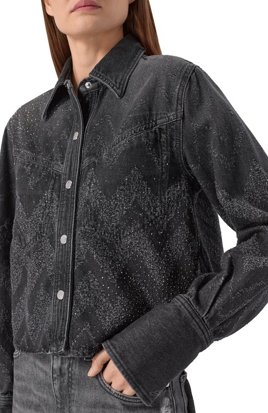 Джинсовая куртка BOSS Orange 50548445 Чёрный  50548445 Фото 5