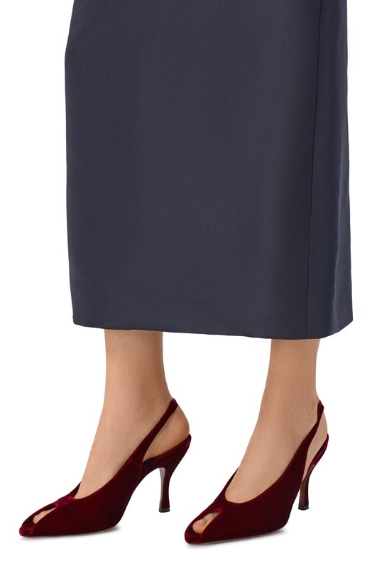 Текстильные туфли Hamal Neous 00459V09/VELVET Бордовый  00459V09/VELVET Фото 2