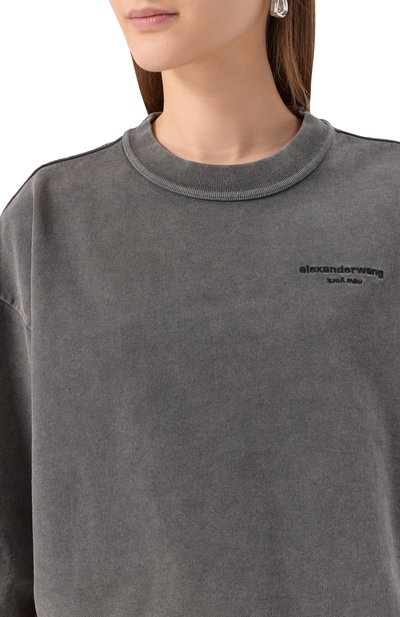 Хлопковый свитшот ALEXANDER WANG, арт. 1CC3251081, фото 5