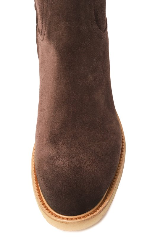 Замшевые сапоги Santoni WSHG71816PARNHSY Коричневый  WSHG71816PARNHSY Фото 6