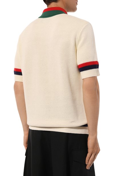 Хлопковое поло GUCCI, арт. 739954/XKC90, фото 4