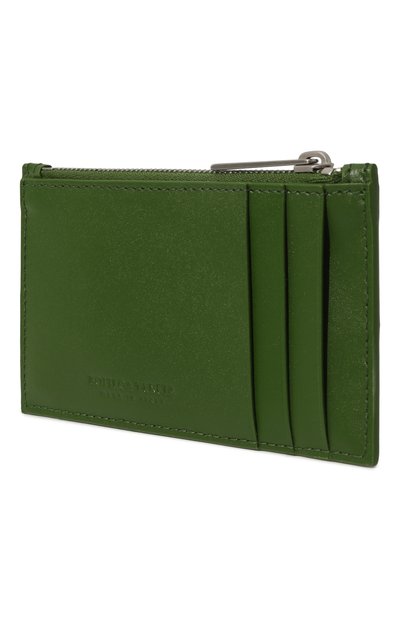 Кожаный футляр для кредитных карт BOTTEGA VENETA зеленого цвета по цене 49050 руб., арт. 679843/VBWD3, фото 2 Кожаный футляр для кредитных карт BOTTEGA VENETA, арт. 679843/VBWD3, фото 2