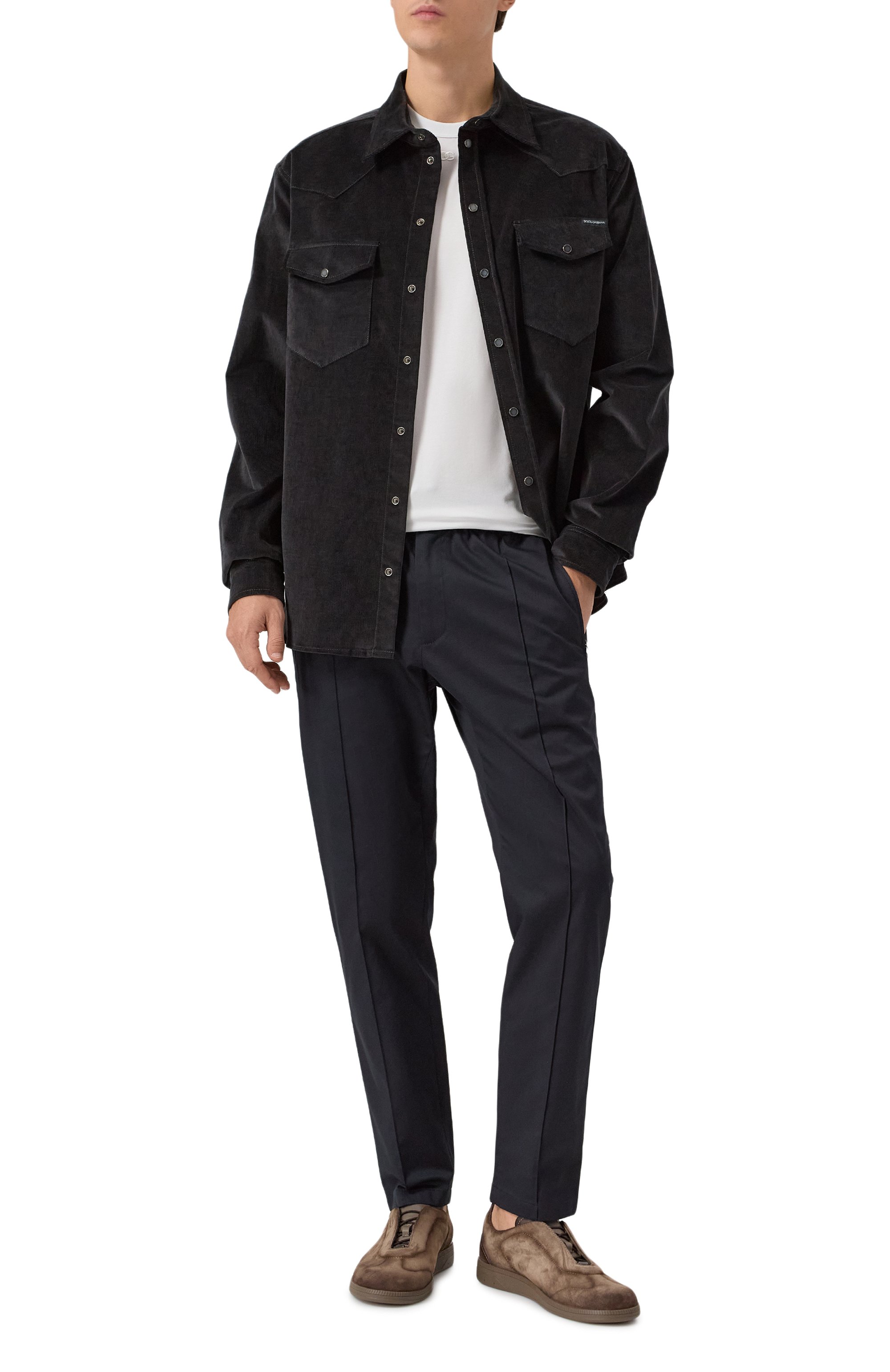 Хлопковые брюки DOLCE & GABBANA, арт. GYACET/GJ804, фото 2