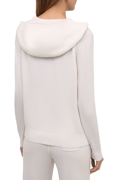 Кашемировый кардиган LORO PIANA белого цвета по цене 190000 руб., арт. FAG3599, фото 4 Кашемировый кардиган LORO PIANA, арт. FAG3599, фото 4