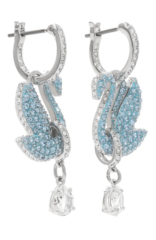 Серьги Swan Swarovski 5660593 Голубой  5660593 Фото 3