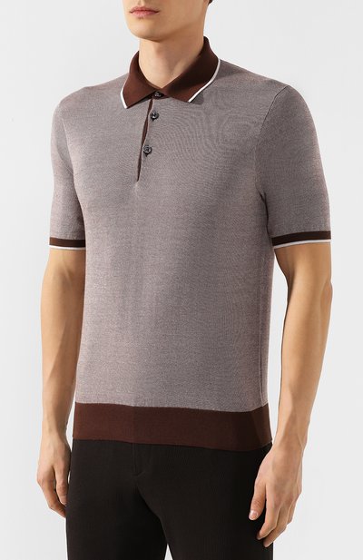 Поло из смеси хлопка и кашемира FIORONI, арт. MK20608C2, фото 3