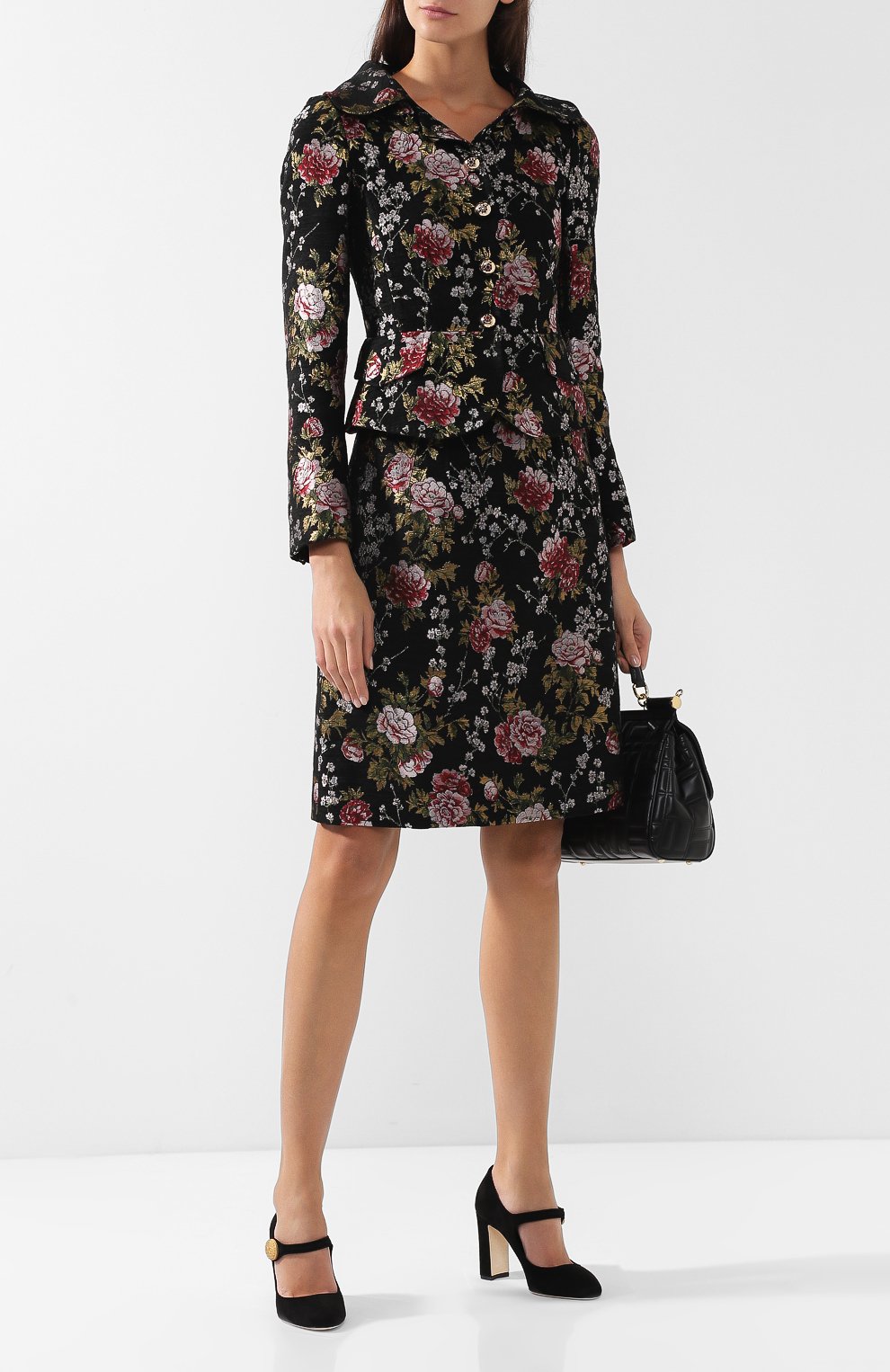 Приталенный жакет с вышитым принтом DOLCE & GABBANA, арт. F28JSZ/FJM9I, фото 2