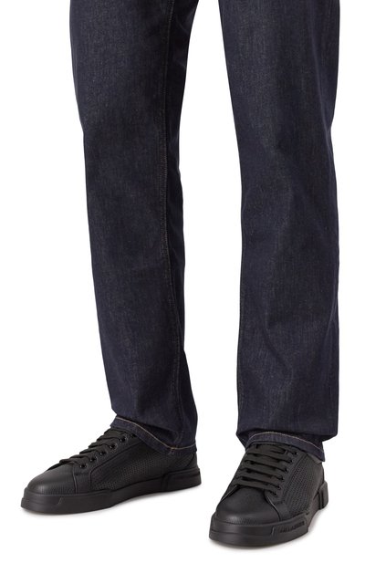 Кожаные кеды portofino light strobel DOLCE & GABBANA, арт. CS2354/AG093, фото 3