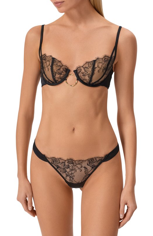Шелковый бюстгальтер-балконет LIVY 655542505 Чёрный  655542505 Фото 2