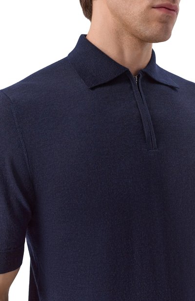Поло из шерсти и шелка ANDREA CAMPAGNA, арт. PZ1MC/LSC18R, фото 5
