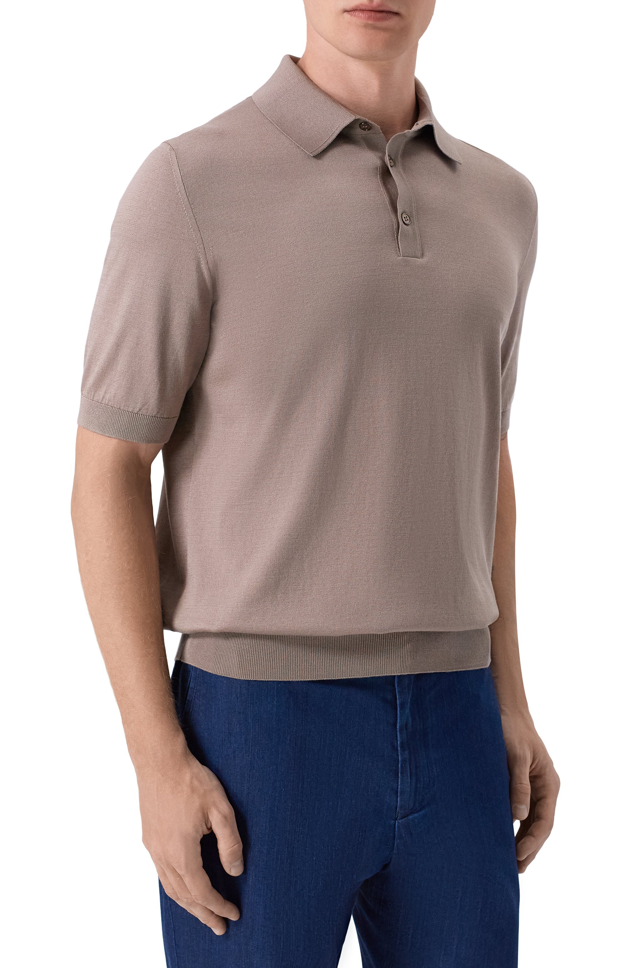 Поло из шелка и хлопка MVST, арт. M26.CSM.K424/C0TT0N/SILK, фото 3