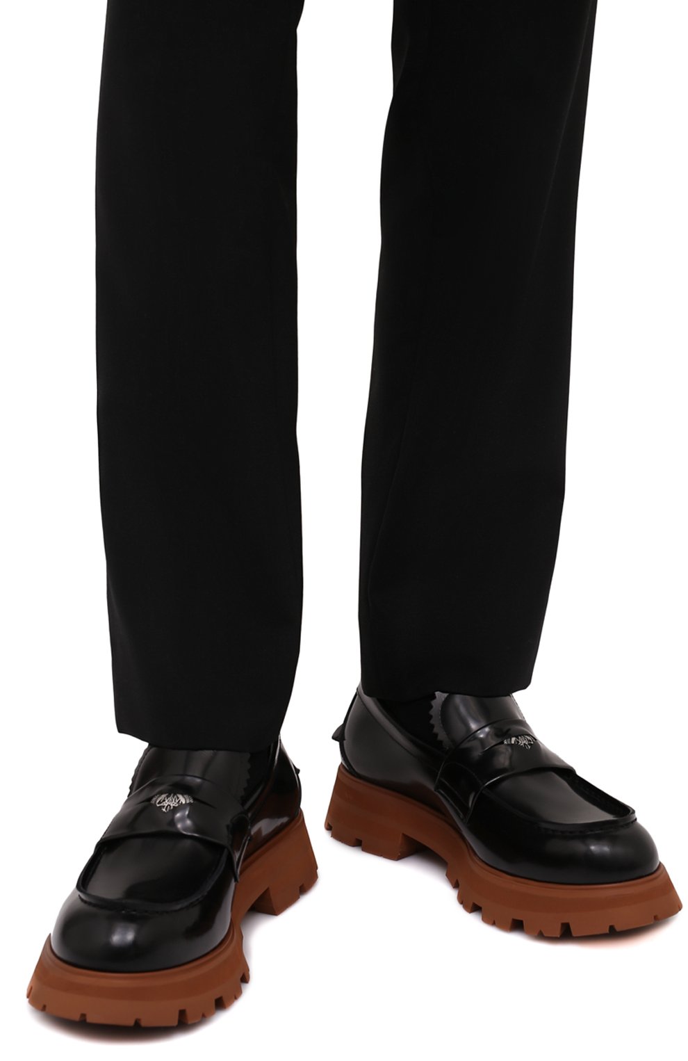 Кожаные пенни-лоферы ALEXANDER MCQUEEN, арт. 683571/WHZ8N,  фото 3