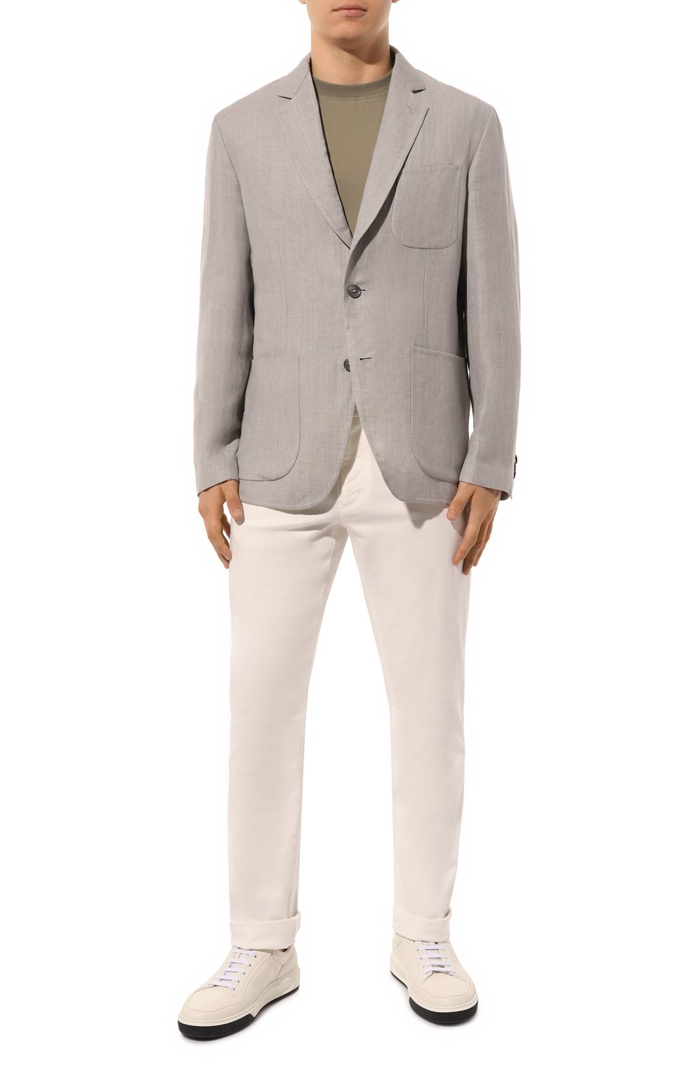 Пиджак изо льна и шерсти BRIONI, арт. SGPC0LPB106, фото 3