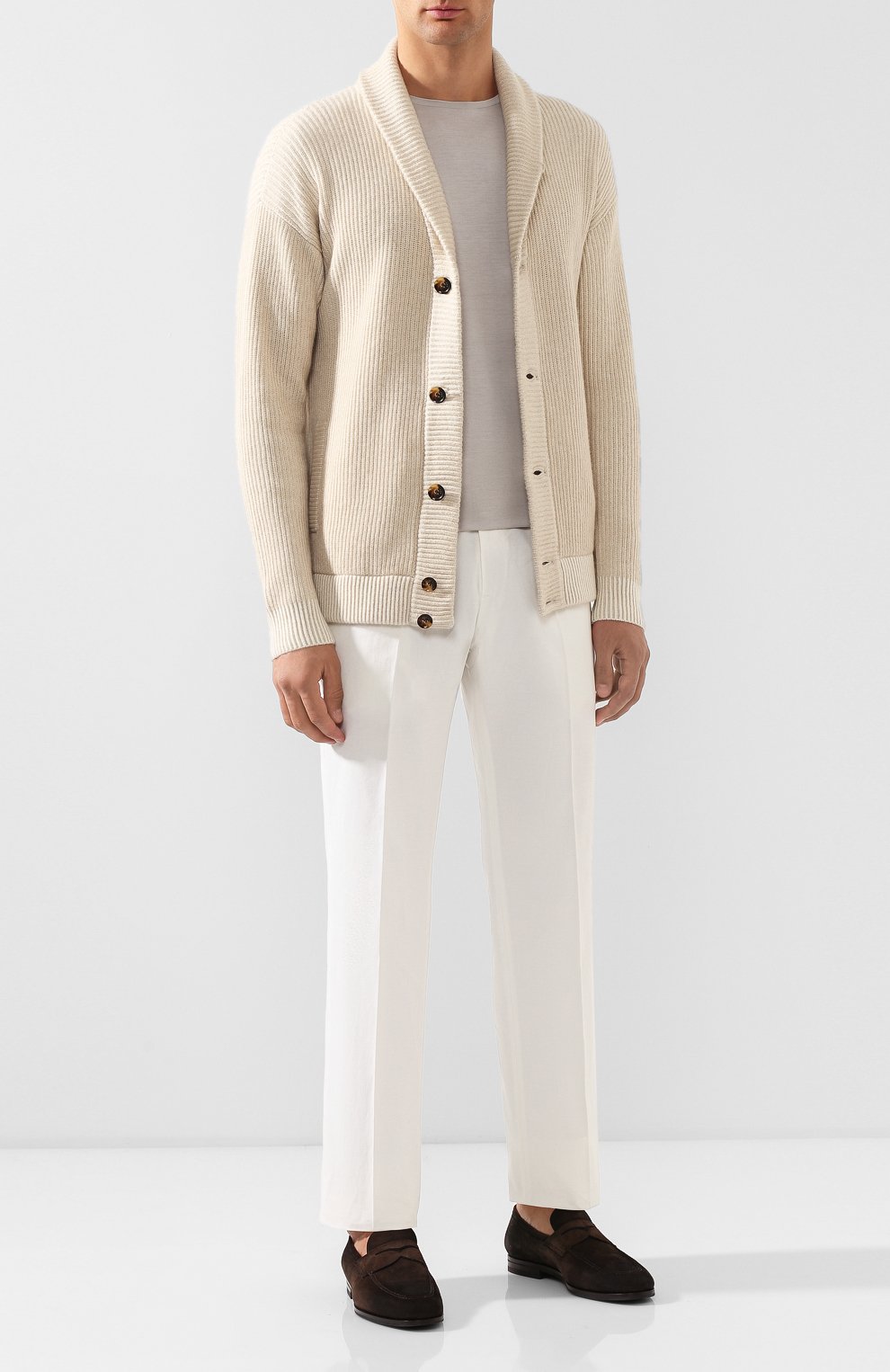 Брюки из смеси хлопка и льна LORO PIANA, арт. FAB9001, фото 2